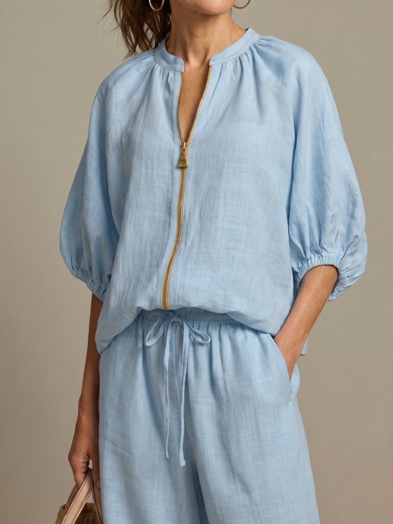 Ensemble Blouson Femme avec Pantalon Large Lucyle