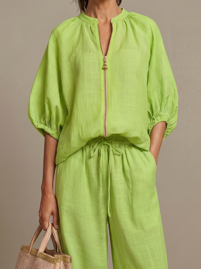 Ensemble Blouson Femme avec Pantalon Large Lucyle