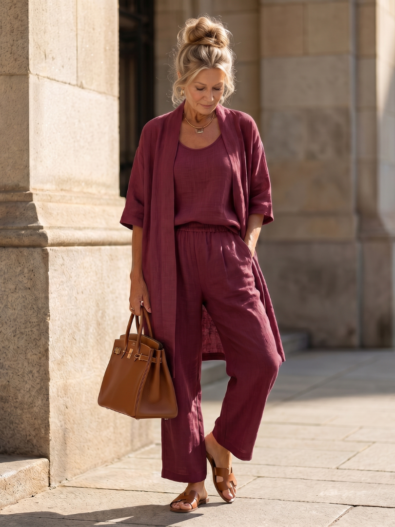 Ensemble Décontracté Femme avec Pantalon Large Lucyle