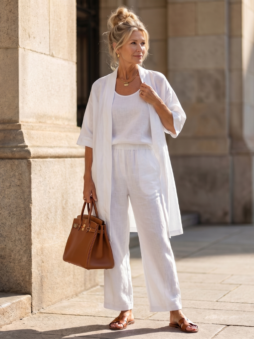 Ensemble Décontracté Femme avec Pantalon Large Lucyle