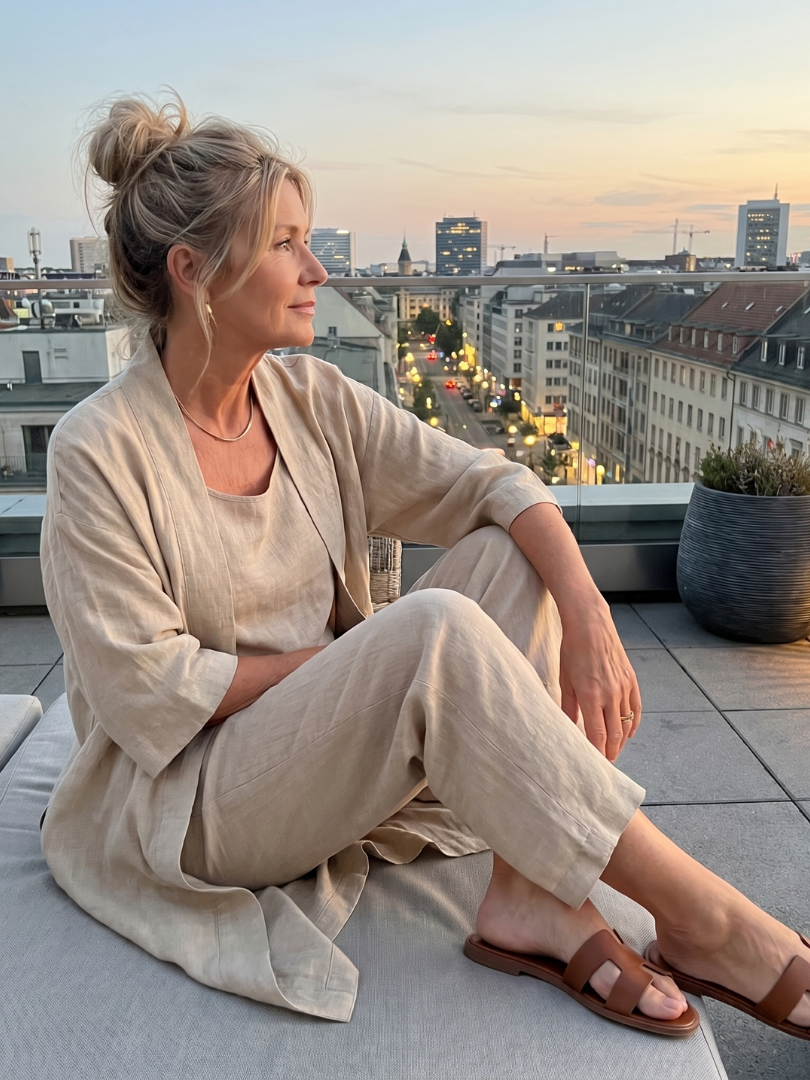 Ensemble Décontracté Femme avec Pantalon Large Lucyle