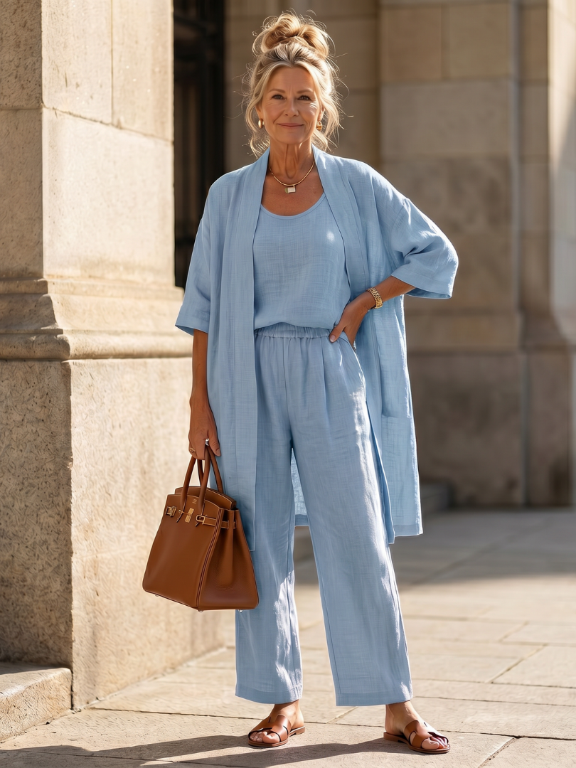 Ensemble Décontracté Femme avec Pantalon Large Lucyle