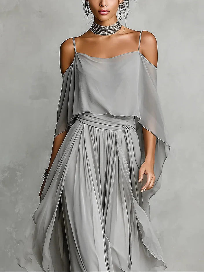 Ensemble Femme avec Épaules Dénudées et Coupe Fluide Lucyle
