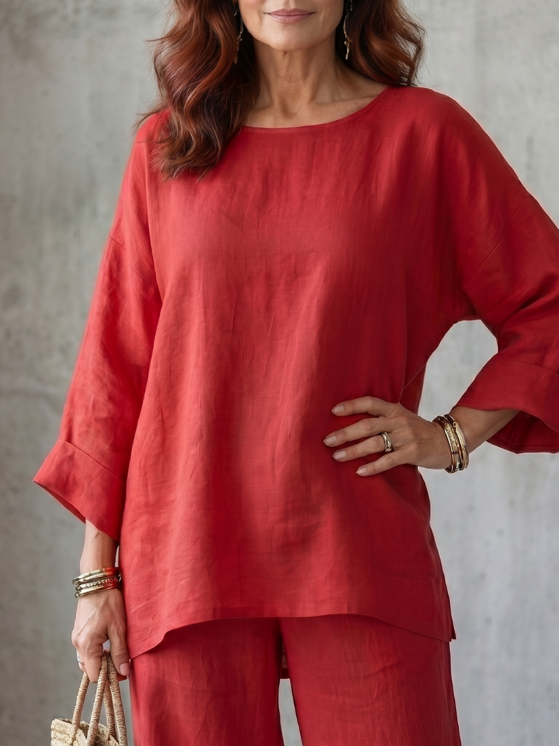 Ensemble Tunique Décontractée Femme avec Pantalon Large Lucyle