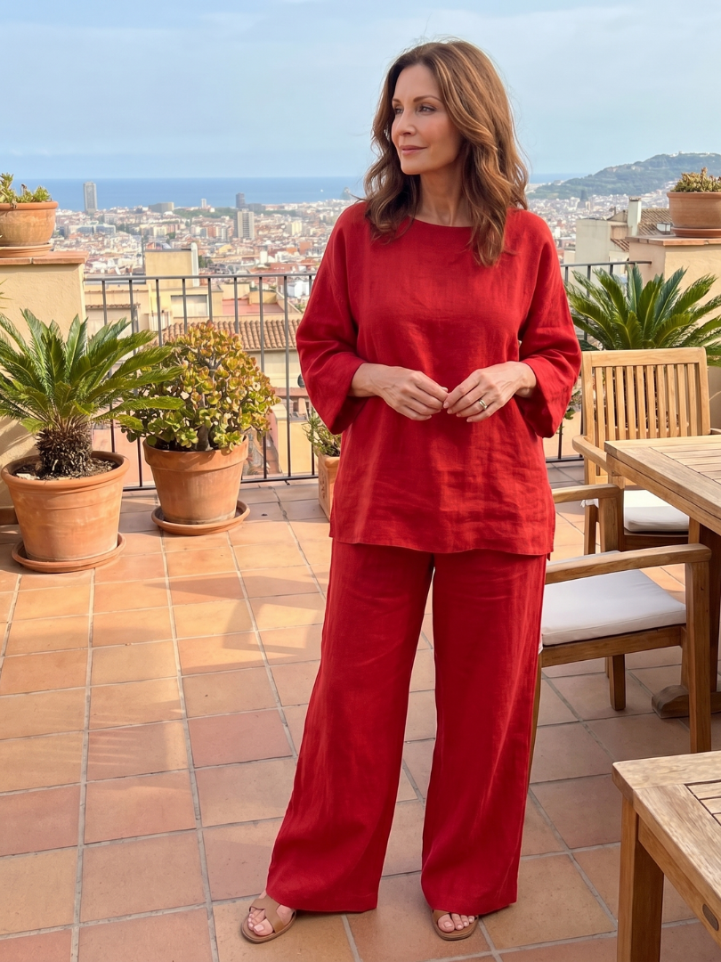 Ensemble Tunique Décontractée Femme avec Pantalon Large Lucyle