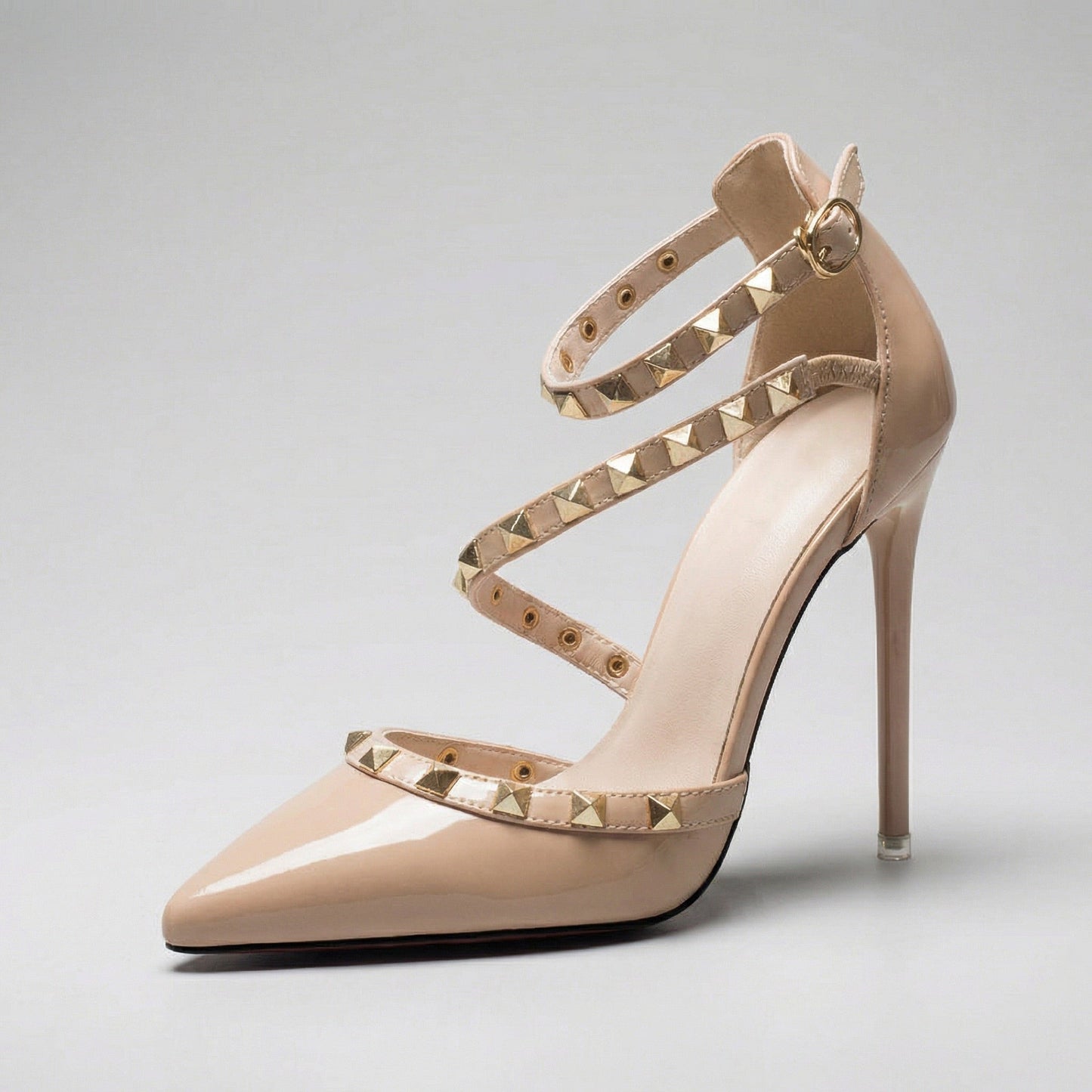 Escarpins Femme avec Clous en Cuir Végétalien Lucyle