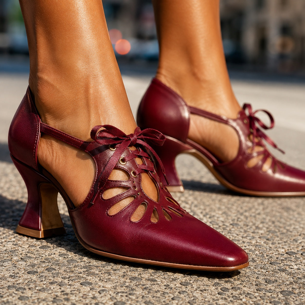 Escarpins Femme avec Découpes en Pétales Lucyle