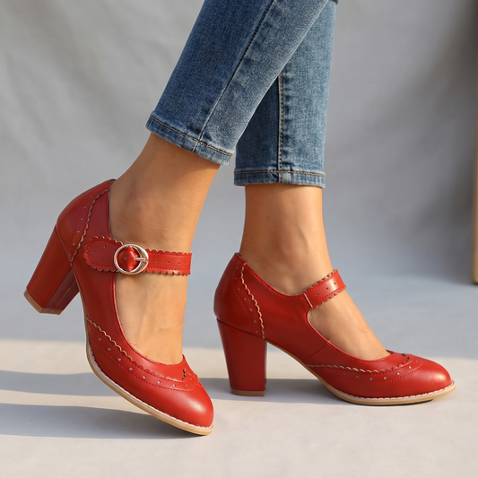 Escarpins Mary Jane Femme avec Sangle Sécurisée Lucyle