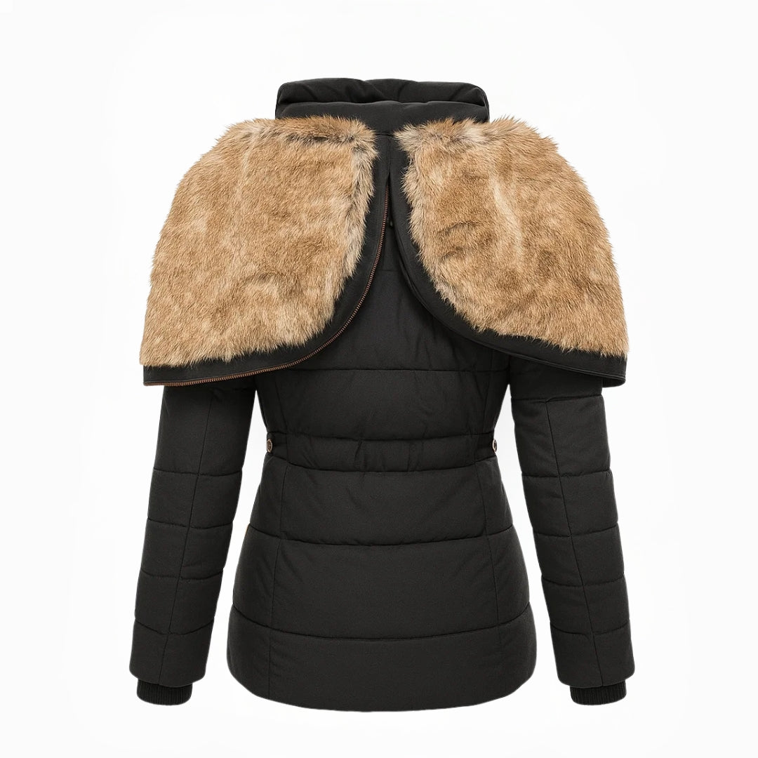 Manteau d'Hiver Femme avec Doublure en Fourrure Lucyle