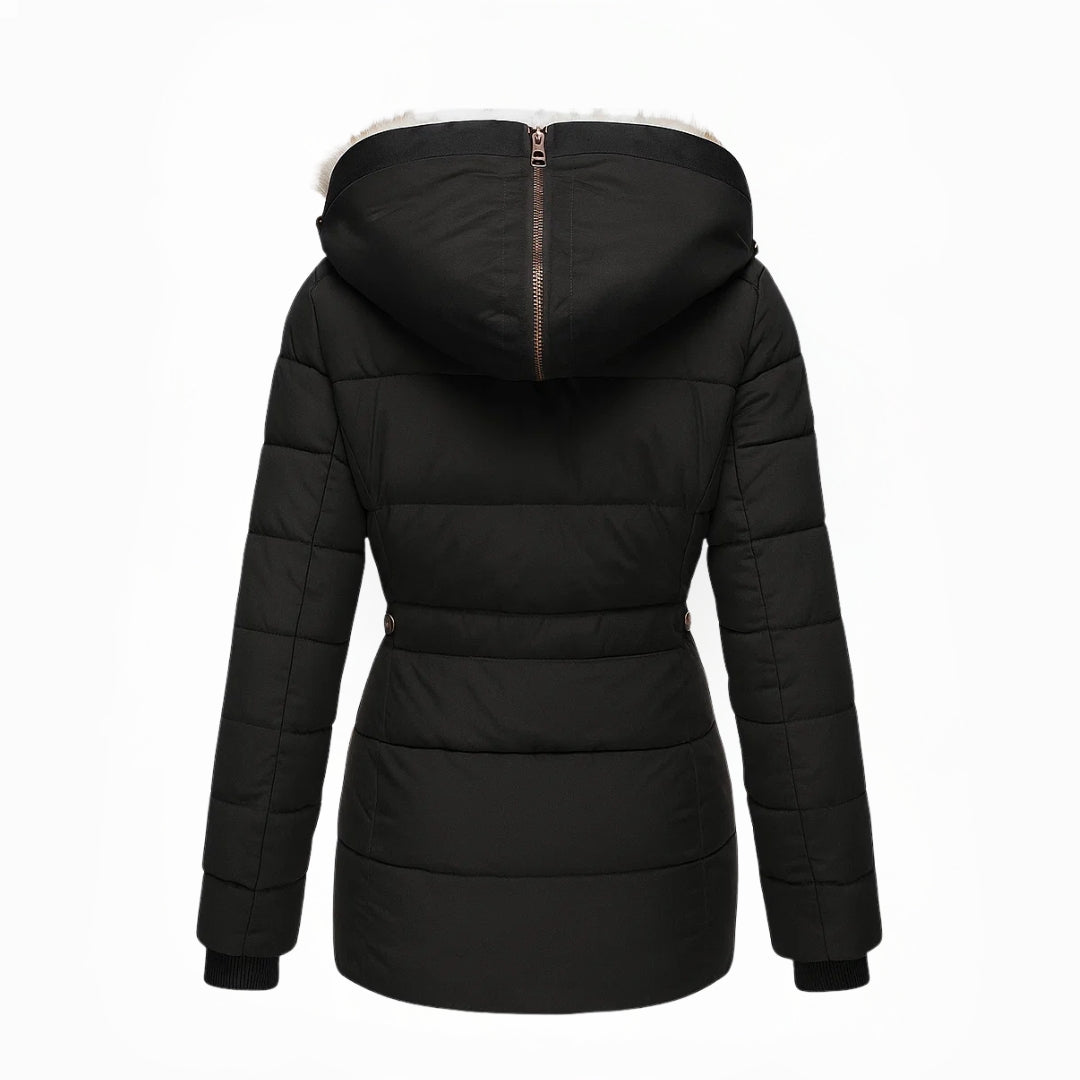Manteau d'Hiver Femme avec Doublure en Fourrure Lucyle