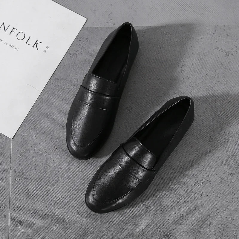 Mocassins Femme Vintage à Semelle Antidérapante Lucyle