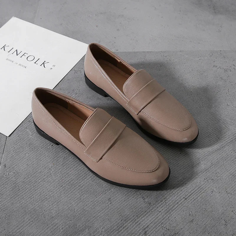 Mocassins Femme Vintage à Semelle Antidérapante Lucyle