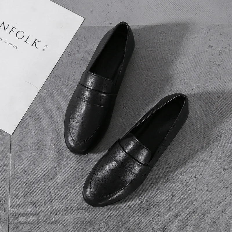 Mocassins Femme Vintage à Semelle Antidérapante Lucyle