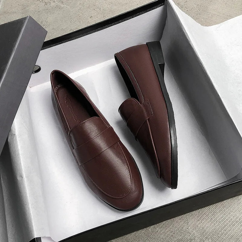 Mocassins Femme Vintage à Semelle Antidérapante Lucyle