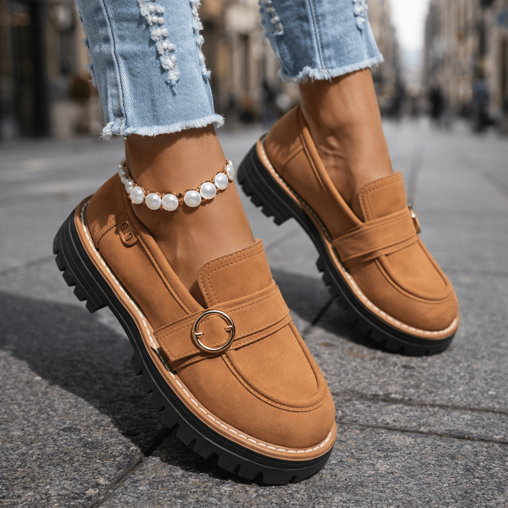 Mocassins Femme à Semelle Épaisse avec Confort Rembourré Lucyle