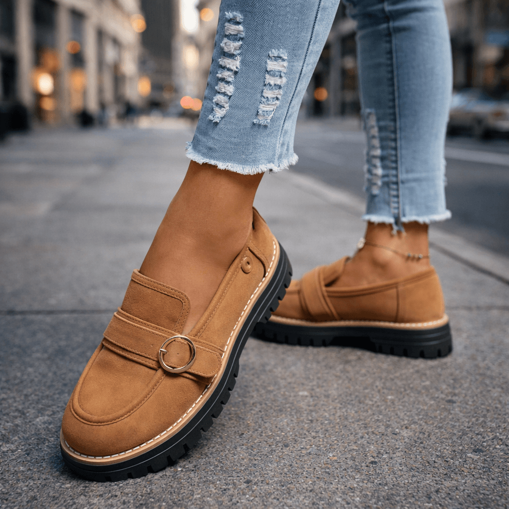 Mocassins Femme à Semelle Épaisse avec Confort Rembourré Lucyle