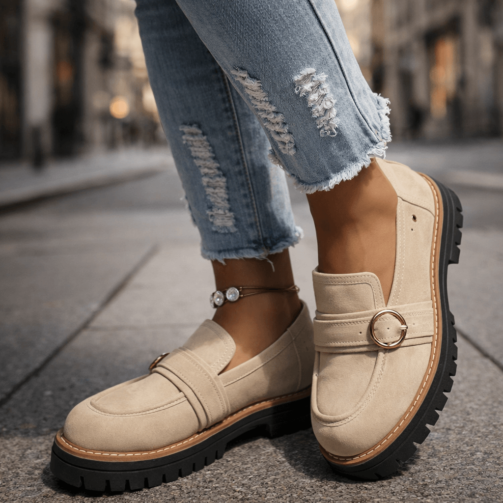 Mocassins Femme à Semelle Épaisse avec Confort Rembourré Lucyle