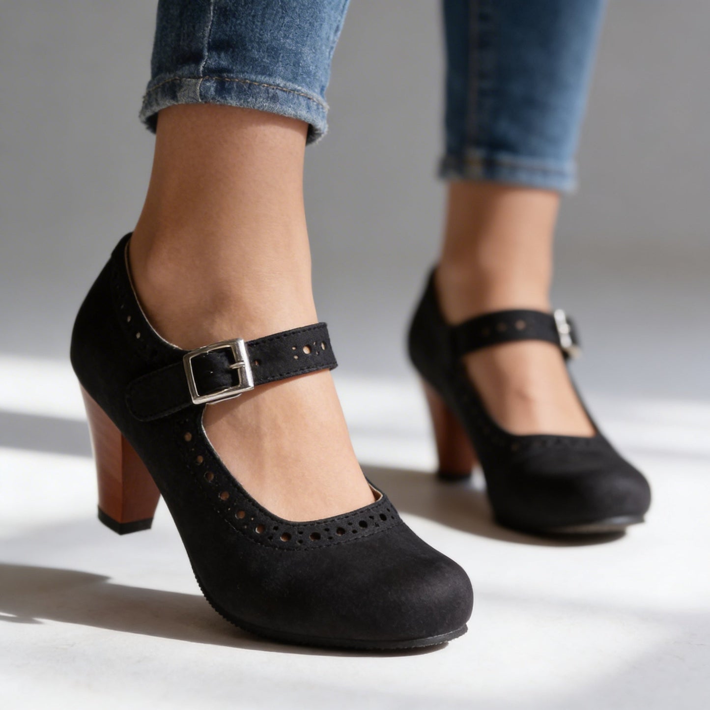 Mocassins Femme avec Boucle Richelieu Confort Lucyle