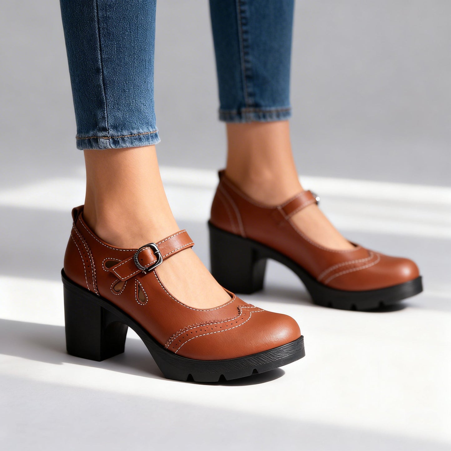 Mocassins Femme avec Bride à Boucle Rembourrée Lucyle