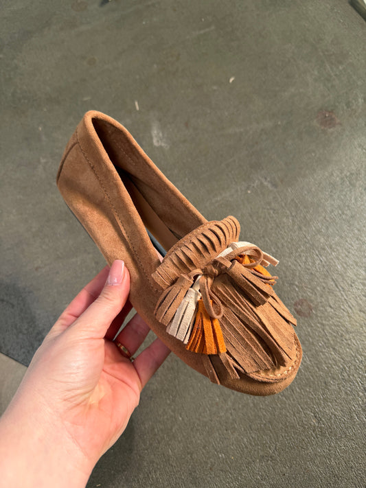 Mocassins Femme avec Franges et Nœud Lucyle
