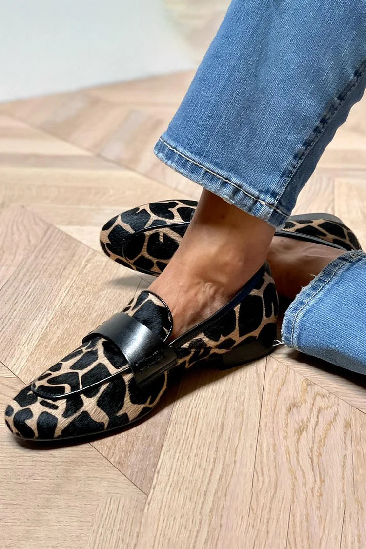 Mocassins Femme avec Imprimé Animal Audacieux Lucyle