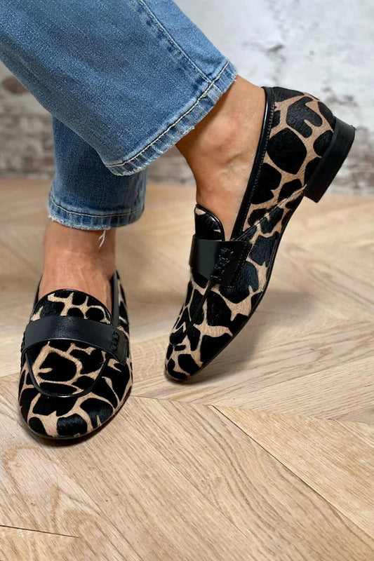 Mocassins Femme avec Imprimé Animal Audacieux Lucyle