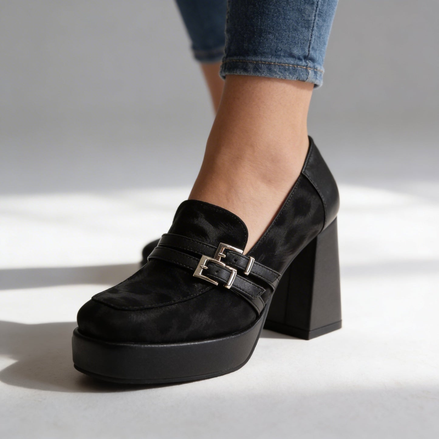Mocassins Femme avec Imprimé Léopard Lucyle