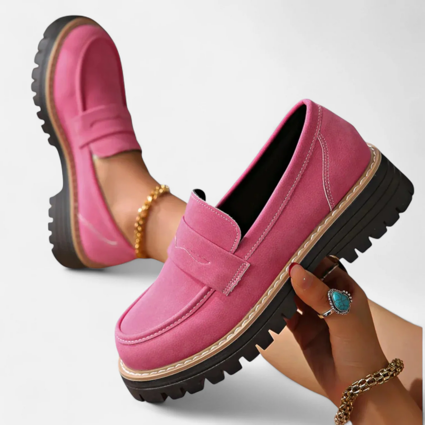 Mocassins Femme avec Semelle Épaisse Lucyle