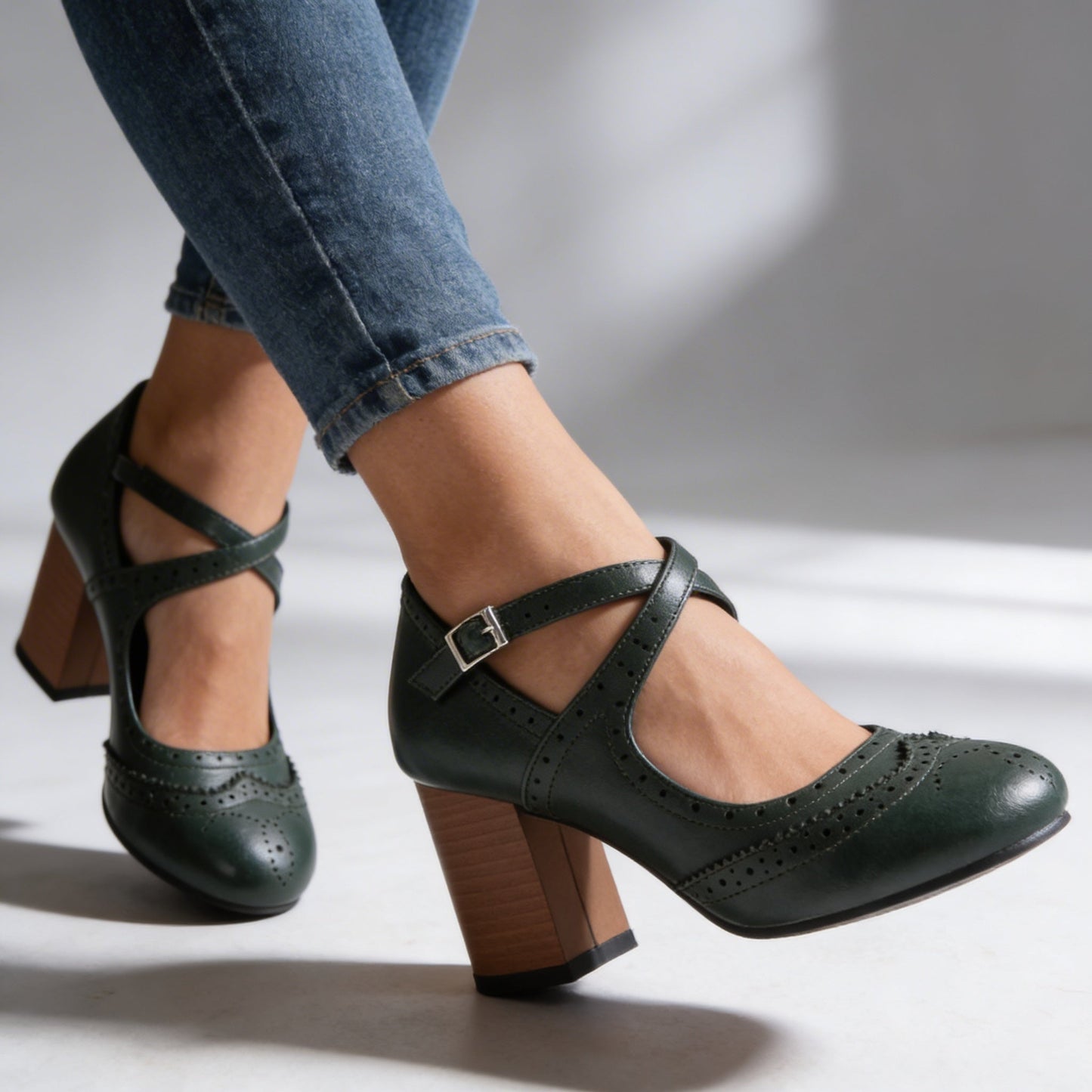Mocassins Femme avec Talon Haut et Confort Lucyle