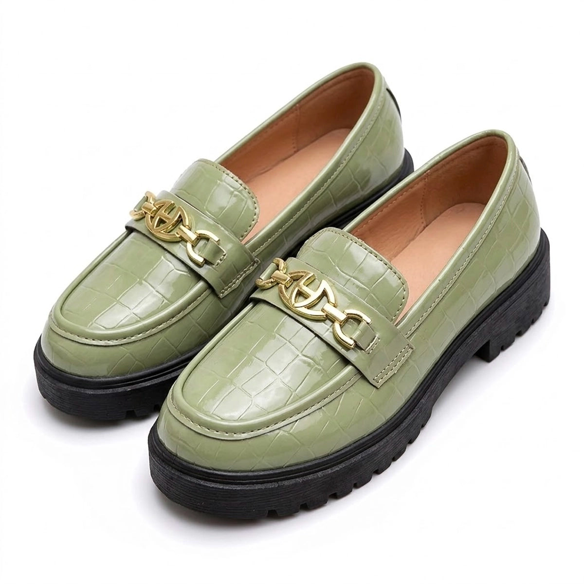 Mocassins Femme en Imitation Crocodile avec Confort Optimal Lucyle