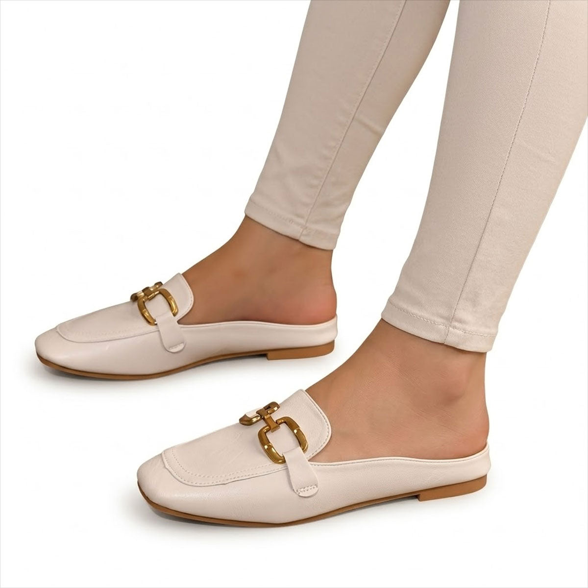Mules Femme avec Détail Mors en Cuir Lucyle