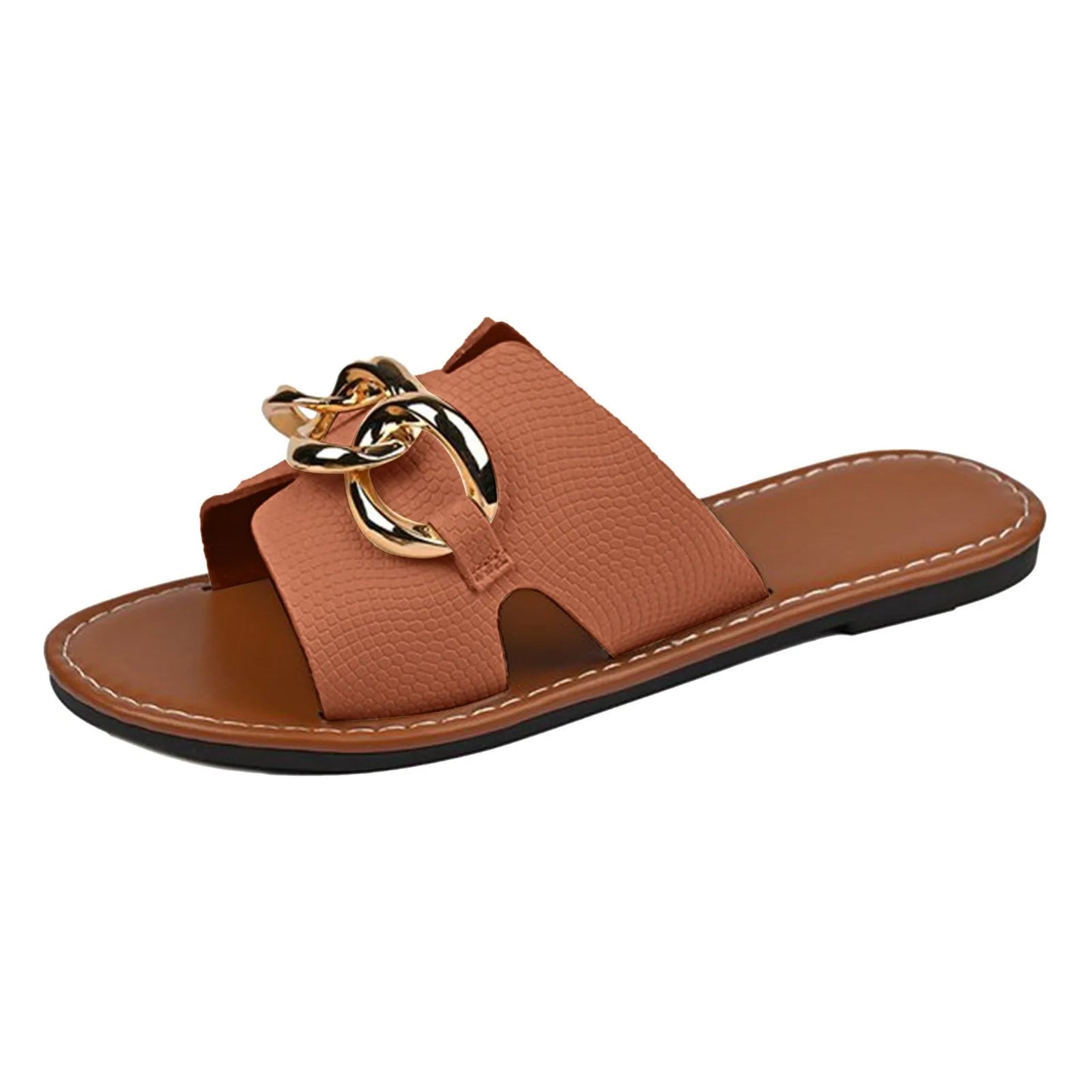 Mules Femme avec Détail de Chaîne Dorée Lucyle