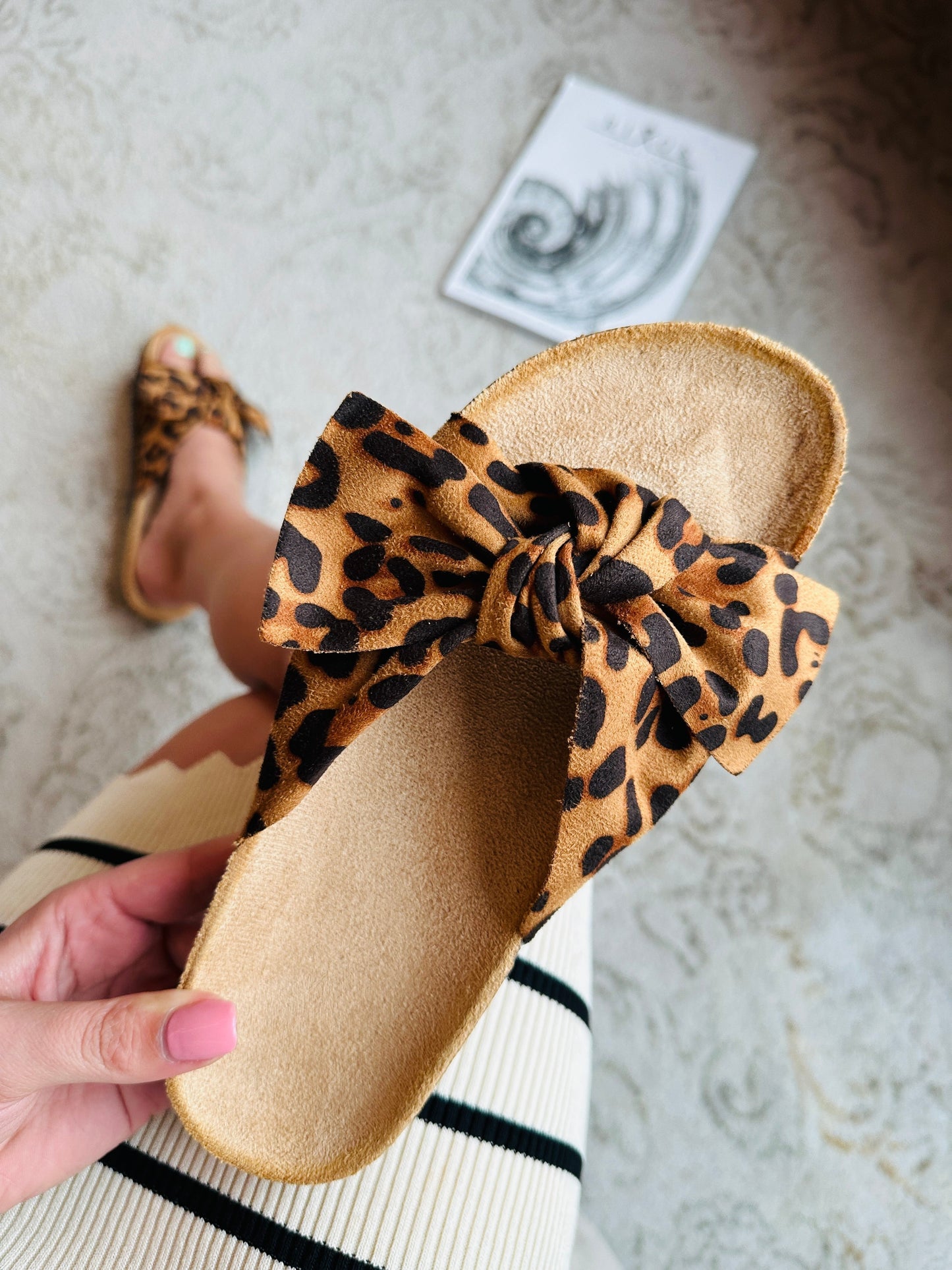 Pantoufles Femme avec Détail Nœud Lucyle