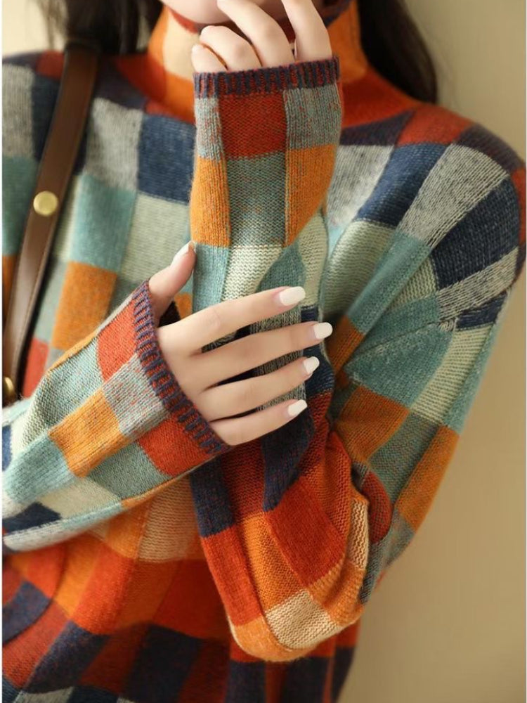 Pull Col Roulé Femme en Maille avec Coupe Élégante Lucyle