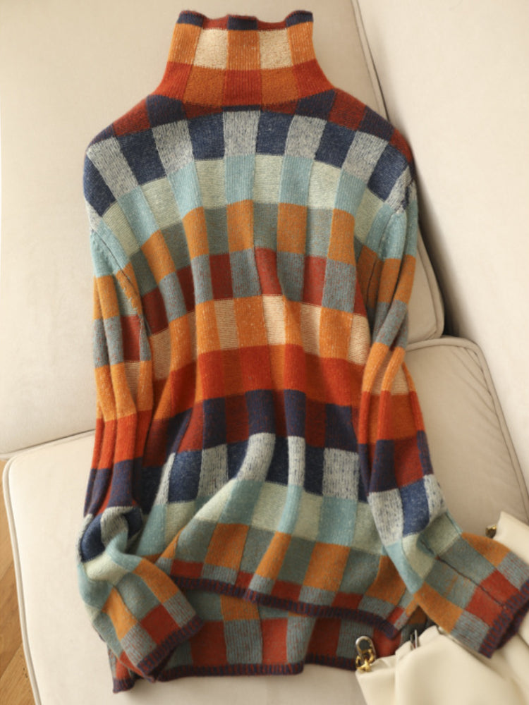 Pull Col Roulé Femme en Maille avec Coupe Élégante Lucyle