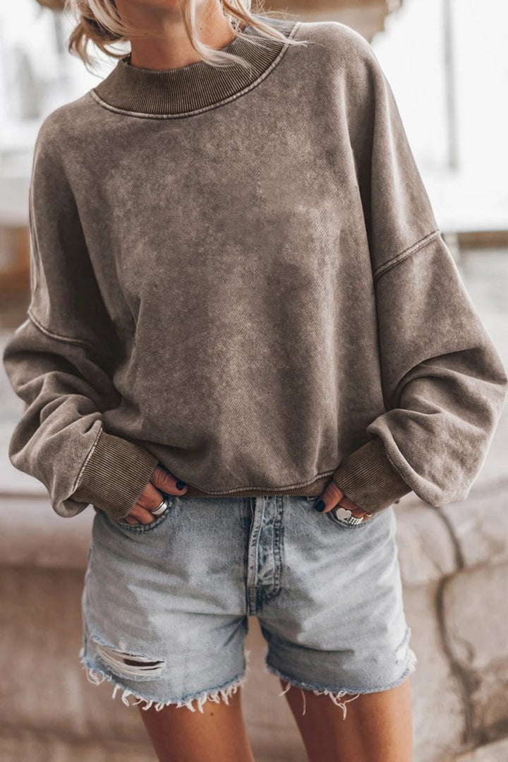 Pull Femme Manches Longues avec Motif Texturé Lucyle