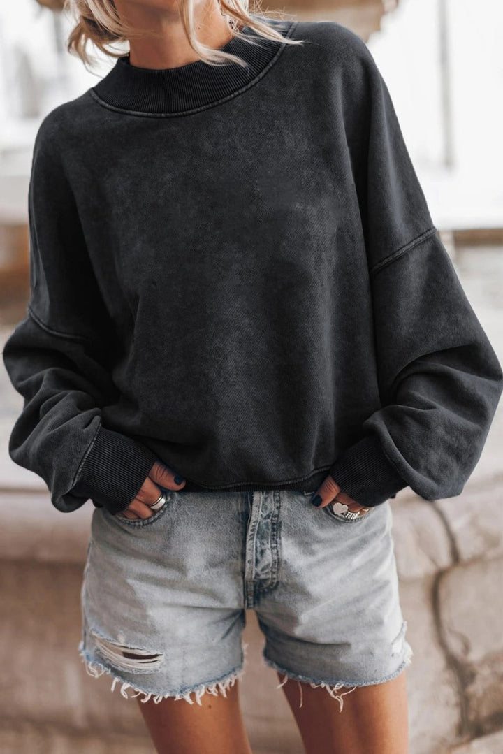 Pull Femme Manches Longues avec Motif Texturé Lucyle