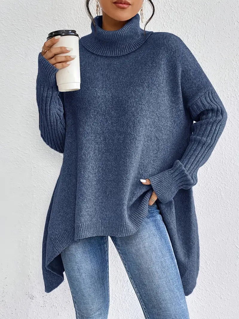 Pull Femme Oversize avec Col Roulé Lucyle