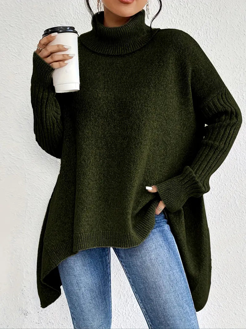 Pull Femme Oversize avec Col Roulé Lucyle