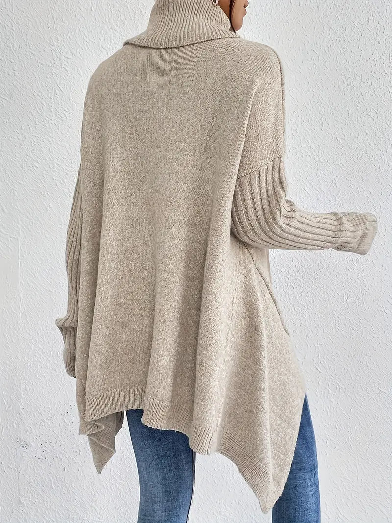 Pull Femme Oversize avec Col Roulé Lucyle