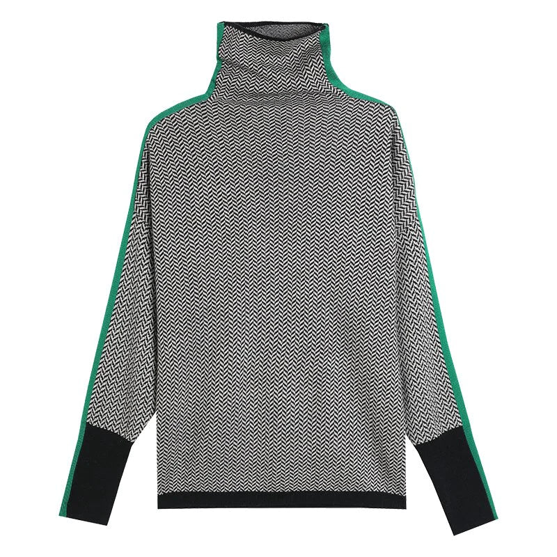 Pull Femme à Col Roulé en Maille Douce Lucyle