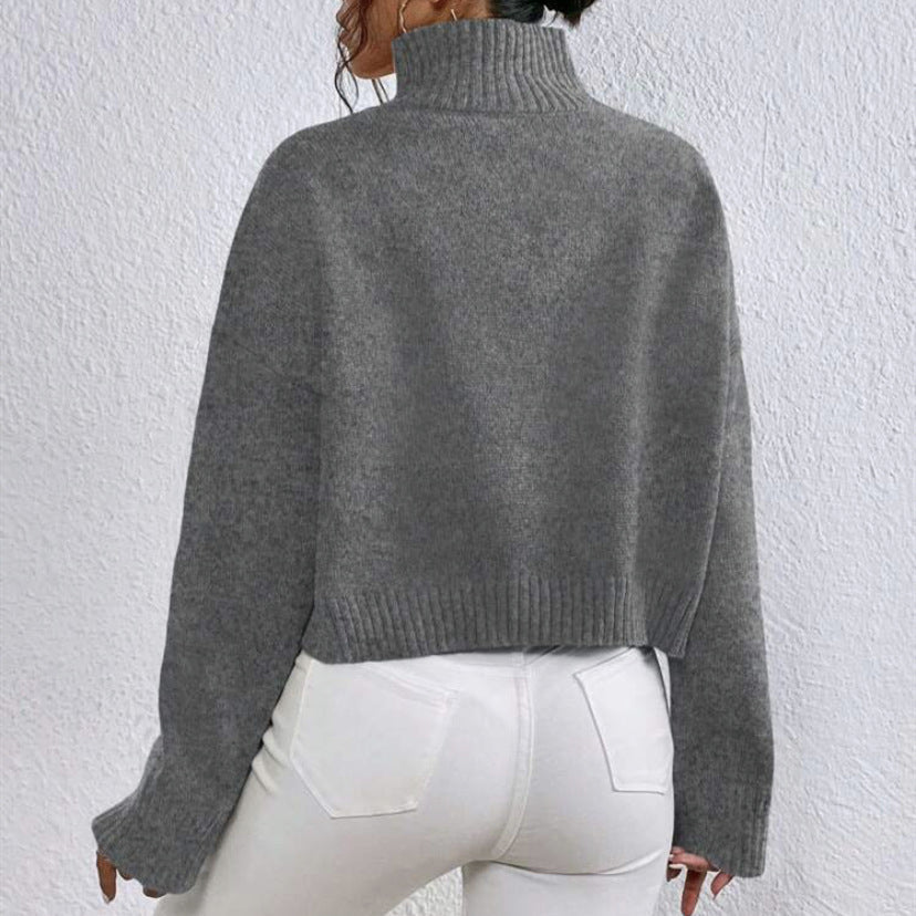 Pull Femme à Col V avec Manches Longues Lucyle