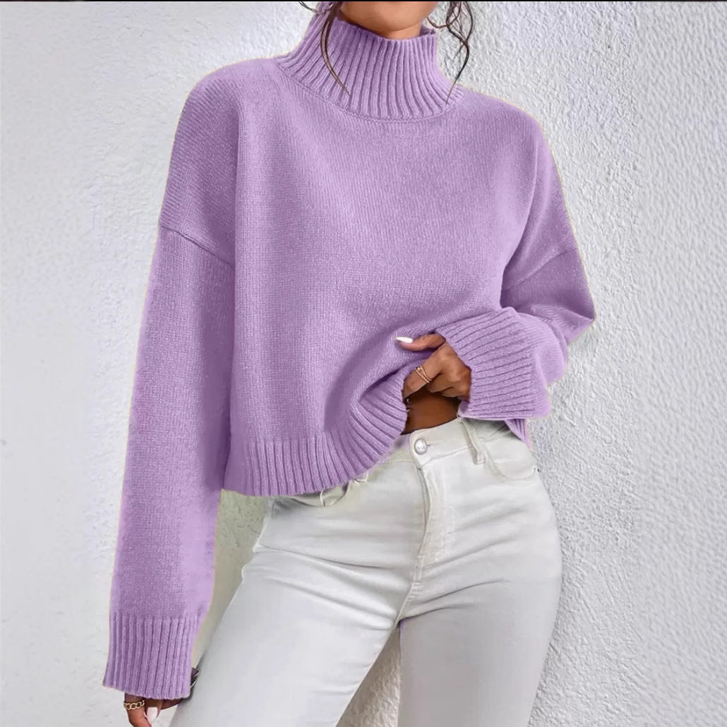 Pull Femme à Col V avec Manches Longues Lucyle