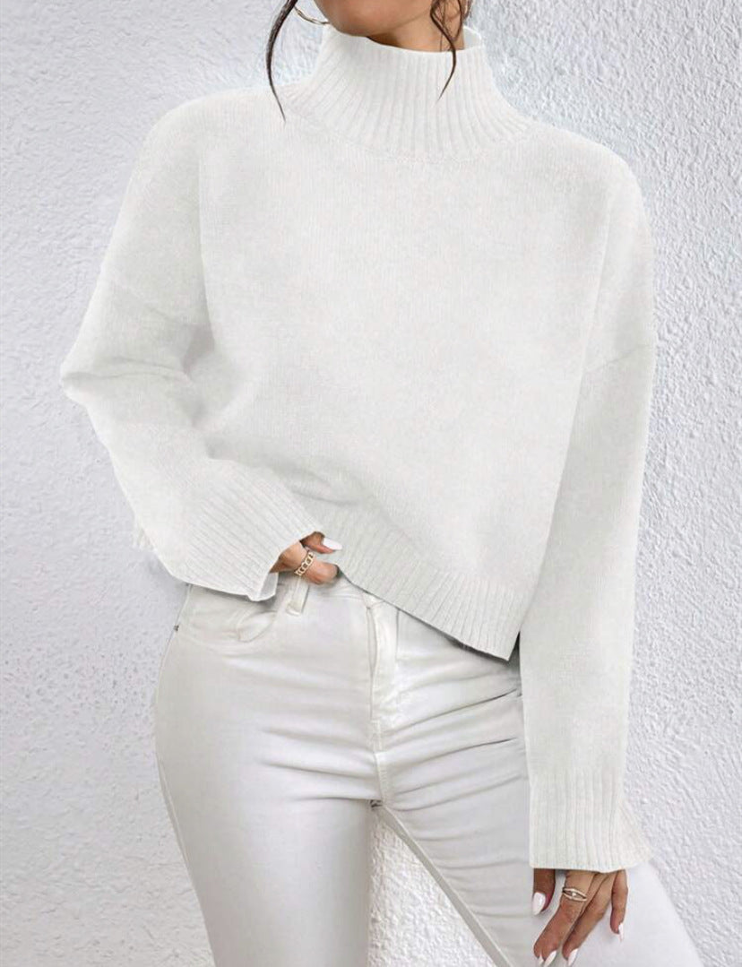 Pull Femme à Col V avec Manches Longues Lucyle