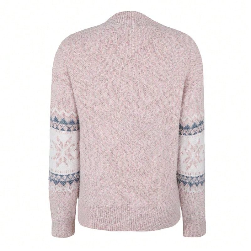 Pull Femme à Manches Longues avec Col Bas Lucyle