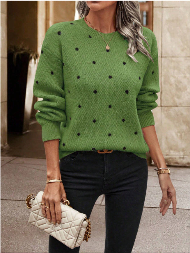 Pull Femme à Pois avec Coupe Décontractée Lucyle
