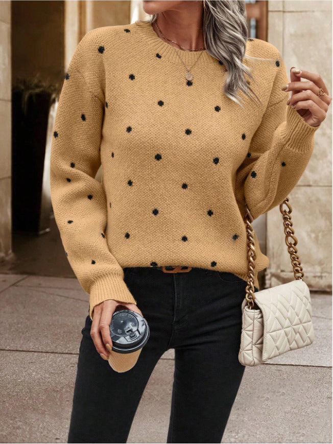 Pull Femme à Pois avec Coupe Décontractée Lucyle
