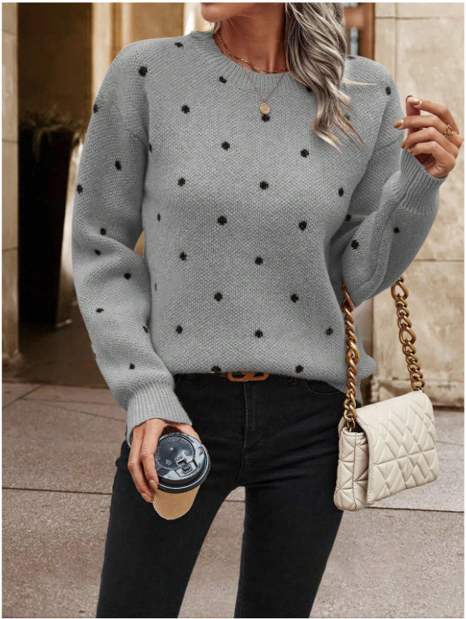 Pull Femme à Pois avec Coupe Décontractée Lucyle