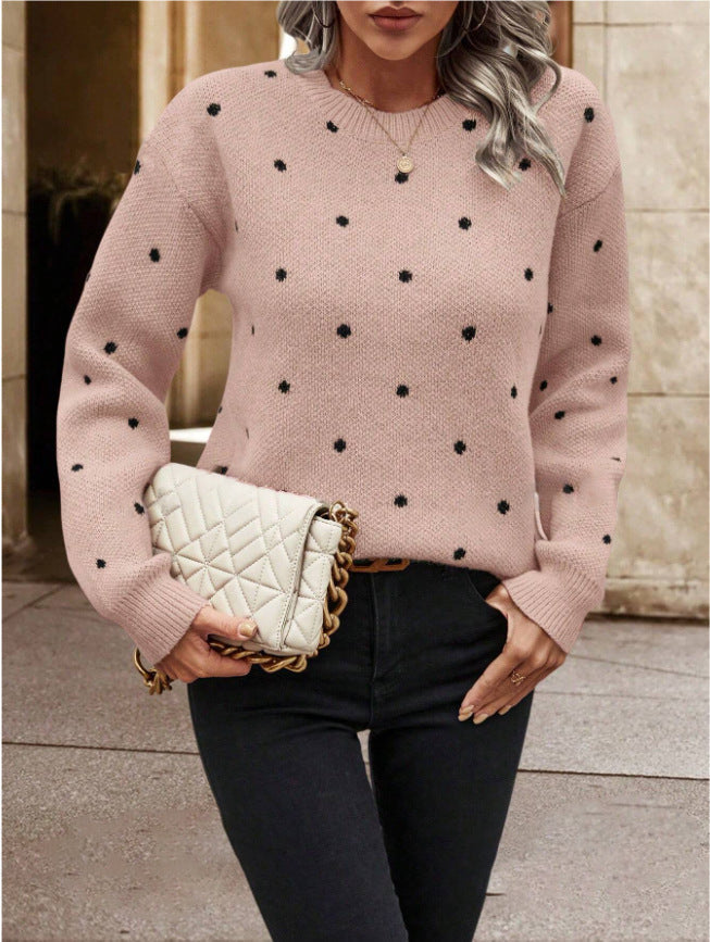 Pull Femme à Pois avec Coupe Décontractée Lucyle