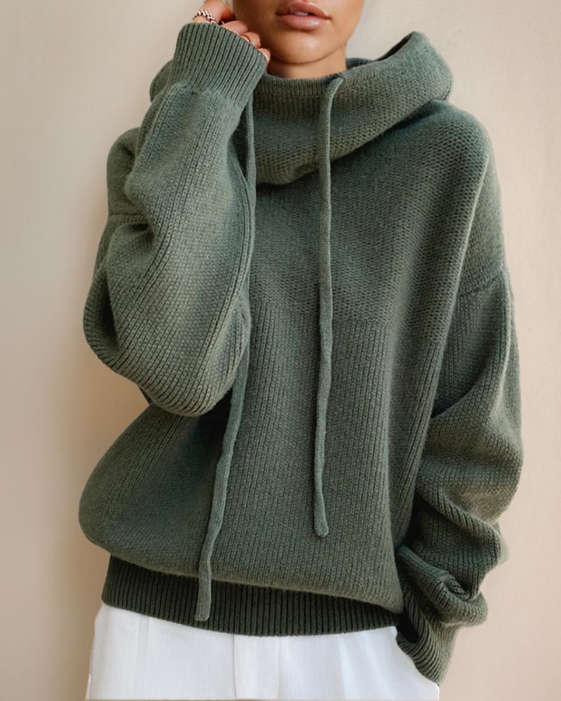 Pull Femme en Maille avec Col Roulé Lucyle